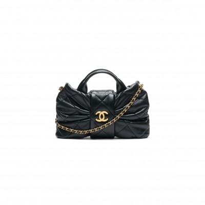 CHANEL MINI BOW BAG SHINY LAMBSKIN AS5849 (26*18*5cm)
